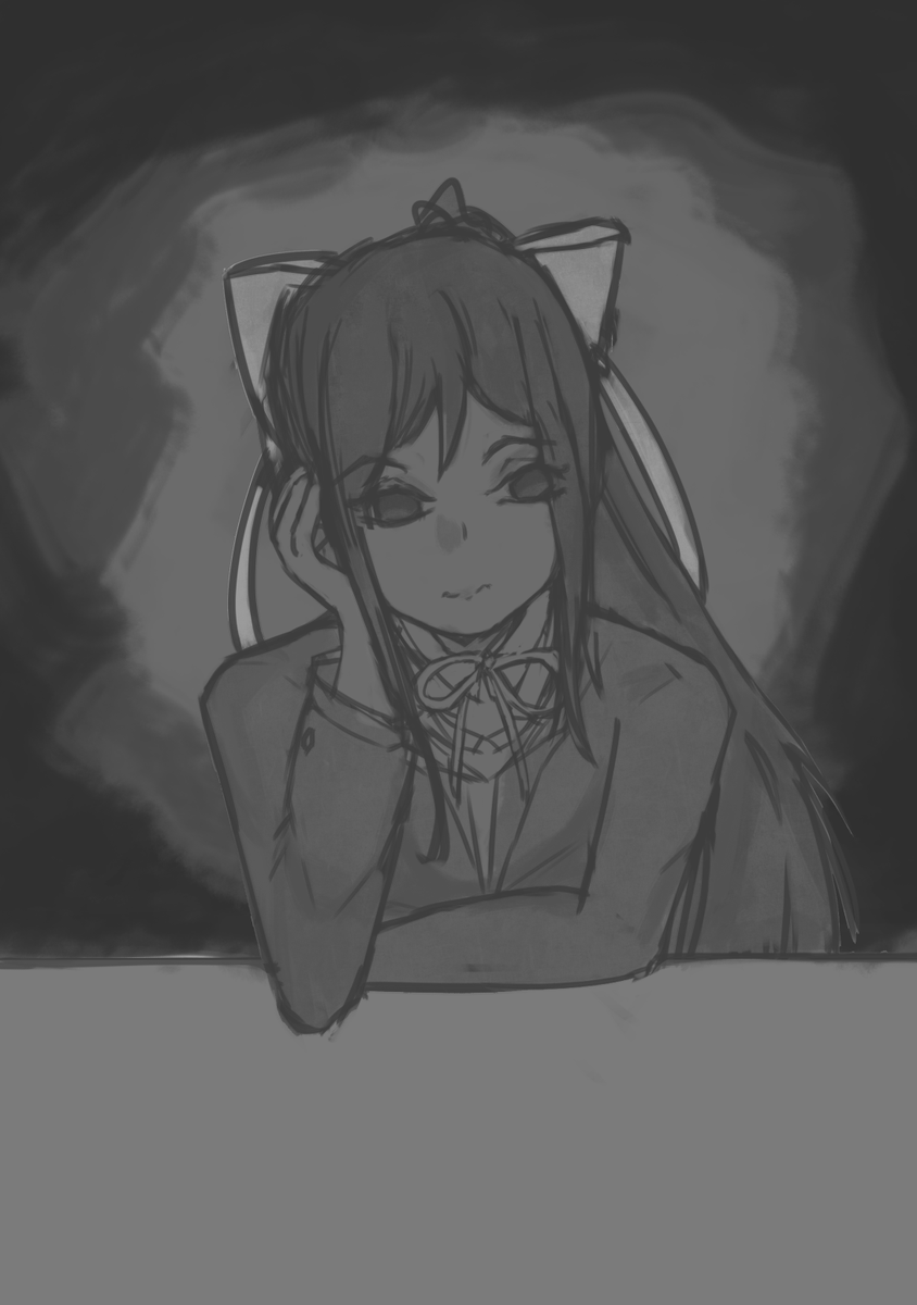 one day i will post an actual colored and polished drawing... 😓