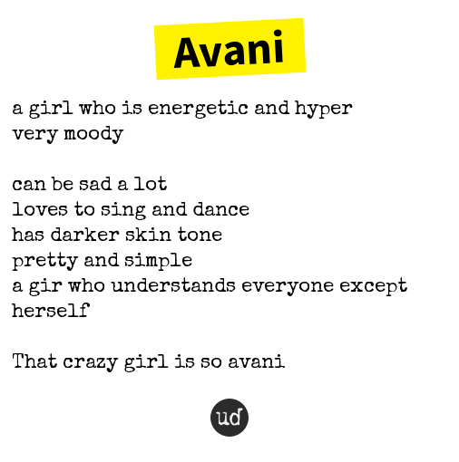 Urban Dictionary Hugsaddi Avani A Girl Who Is Energetic And Hyper Very Moody Can Be Sad A Lot T Co Oxqwzgflso T Co 1poiz8oust Twitter