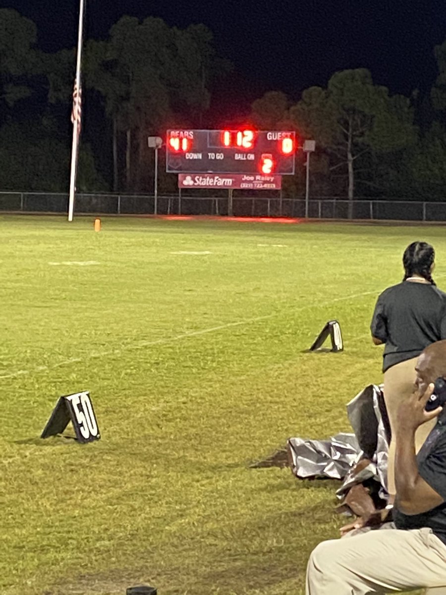 Bayside Bears Football (Palm Bay, FL) (@baysidebears1) on Twitter photo We are about to start the 3rd quarter here in the #Bearden! Bears 41 Hustlers -0 We are about to start the 3rd quarter here in the #Bearden! Bears 41 Hustlers -0