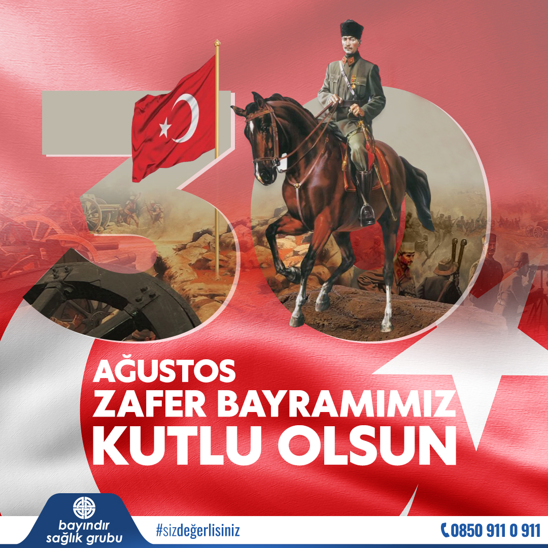 Şanlı tarihimizdeki unutulmaz zaferlerden biri olan Başkomutanlık Meydan Muharebesinin 99. yılını kutluyoruz. 30 Ağustos Zafer Bayramımız kutlu olsun!

#30AğustosZaferBayramı