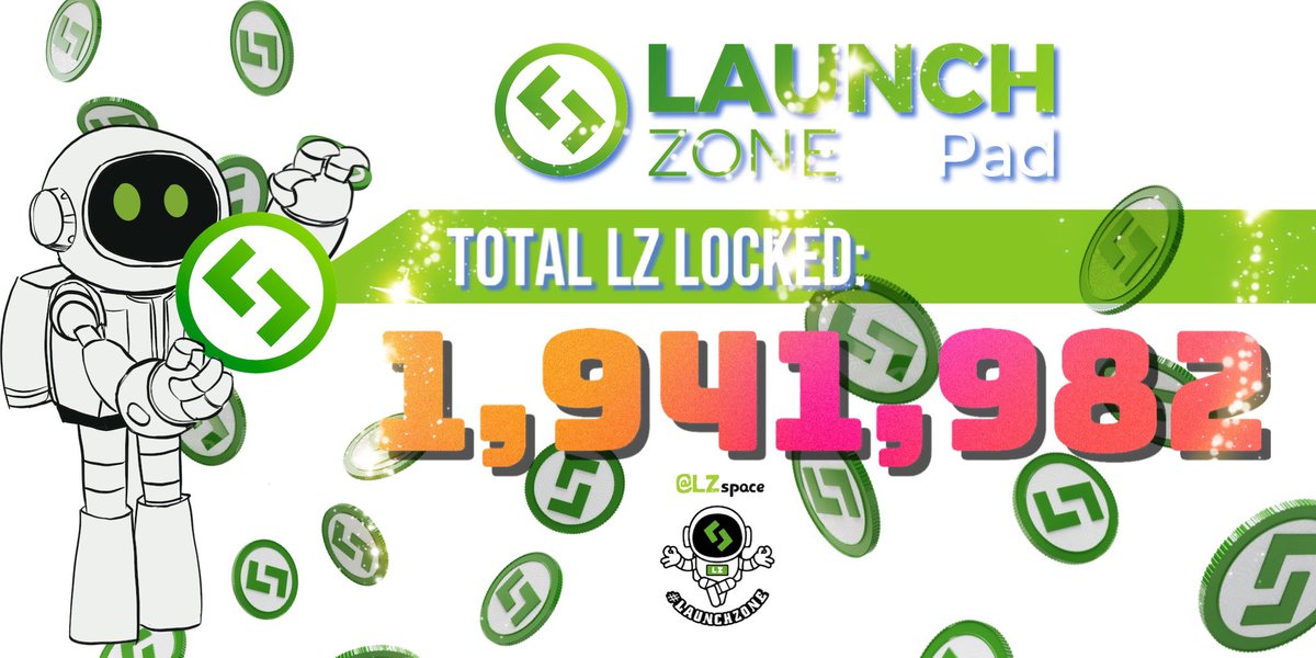 VietMMA's tweet photo. Total $LZ locked: 1,941,982 LZ 🤑🤑🤑🤑 https://t.co/vMv9PQYEbq