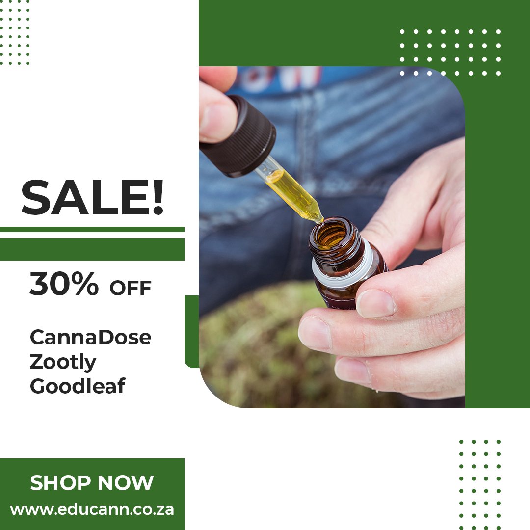 We're having a sale! 🥳

Some of our awesome CBD products are already available at a discounted price on our website!

Now you can get 30% off on these selected brands when you use the code 'EduSALE' at checkout 🛒

Visit educann.co.za to see some of our crazy prices ⏲️