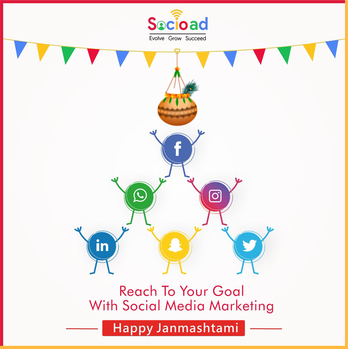 socio_ad's tweet photo. Jai Shree Krishna
.
.
.
#dahihandi #janmasthami #krishna #jaishreekrishna #advertisingagency #pune #socioad #evolve #grow #succeed https://t.co/hpSyHFFFfB