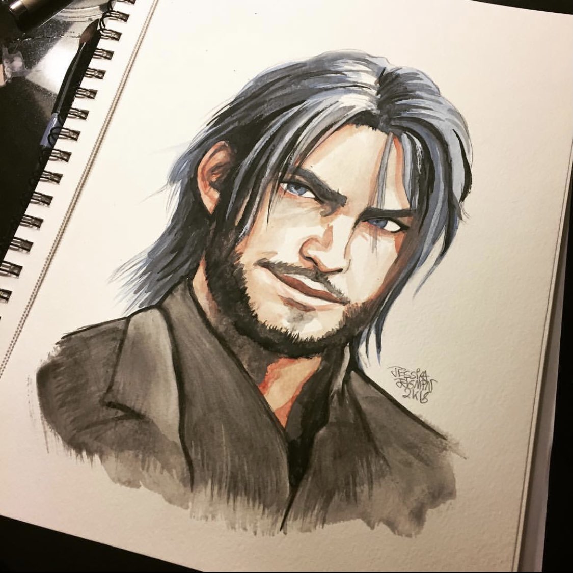 I was looking for a post from a couple years ago that turns out I never made. Happy Birthday #NoctisLucisCaelum birthday 🥳 #hbdnoctis #jessjagmindesigns #ffxv