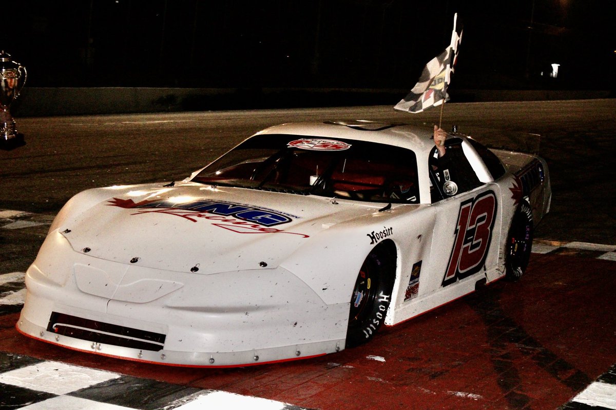 RacingAmerica's tweet photo. In his 14th attempt, @CassiusClark beats @CurtisGerry7G by .131 to win his first #Oxford250.

A replay of tonight’s event will be available in a few hours: https://t.co/1IEgeOBaT4 https://t.co/p81tIHAJSd