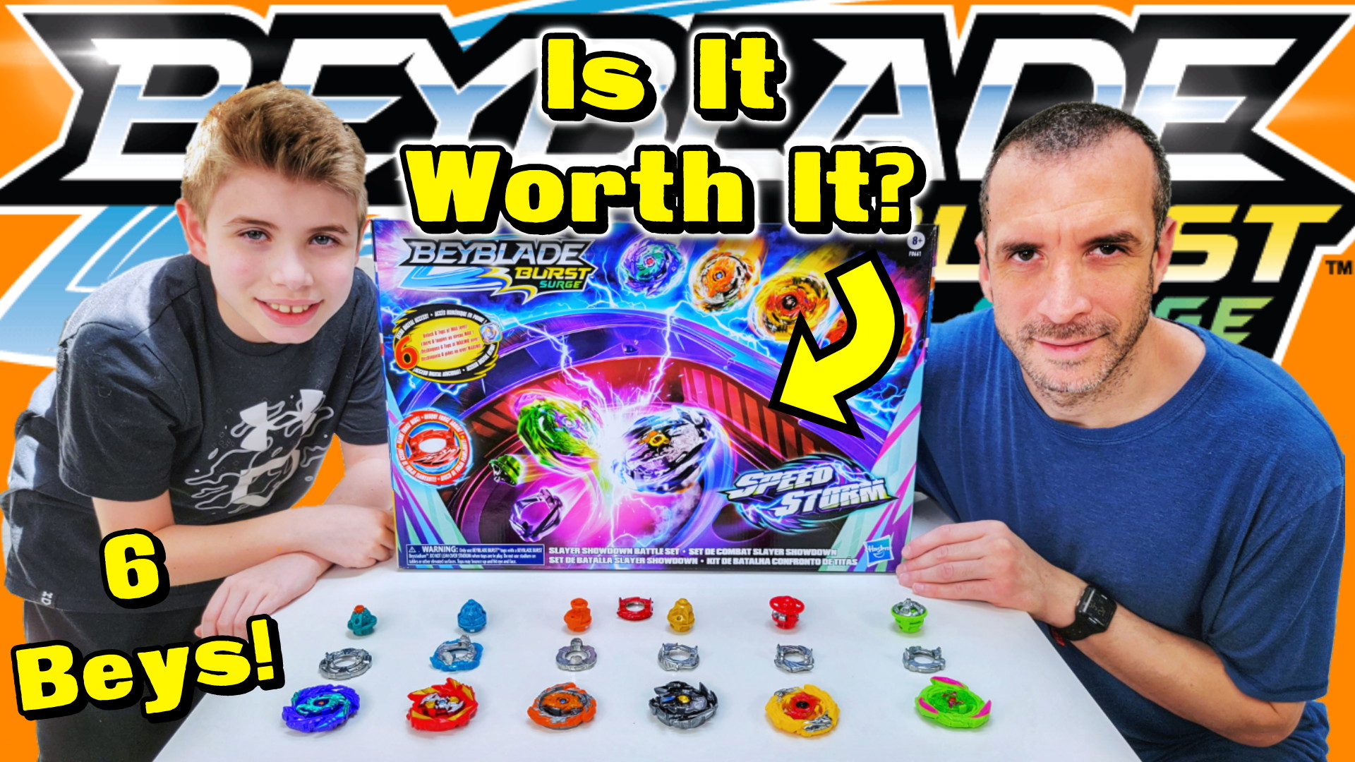 Beyblade Burst Surge Speedstorm Slayer Showdown Battle Set