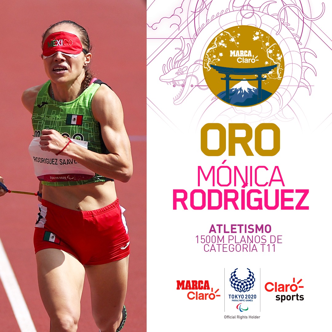ClaroSports's tweet image. ¡LLEGÓ LA 100!🇲🇽🥇

Mónica Rodríguez acaba de escribir su nombre en la historia luego de romper el récord paralímpico y del mundo para ganar la medalla de oro 100 para México en los 1500 metros planos T11

paralimpicos.marcaclaro.com/tokyo-2020/not…