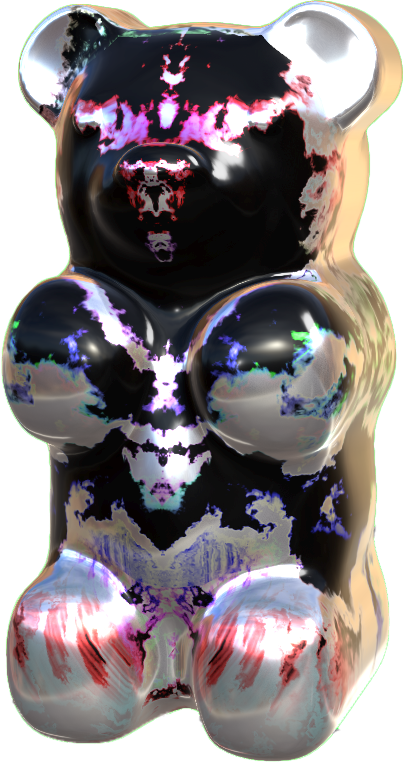 GummyLSD's tweet photo. Blended Trip Gummy Bear #035 was made by 
@ezraigor  by blending Rorschach Trip Gummy Bear #091 and Rainbow Trip Gummy Bear #085

For more blended bear info, check my pinned tweet or https://t.co/IEsVhzSjaJ

#opensea #lsdgummybears #rainbow #rorschach #blendable #nft https://t.co/o8Lh4tALdh