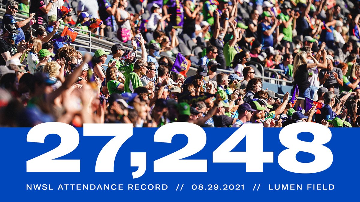 HISTORY MADE. 🏟

Today's @OLReign match broke the <a href="/NWSL/">National Women’s Soccer League</a> attendance record!

#PNWExperience | #RGNvPOR