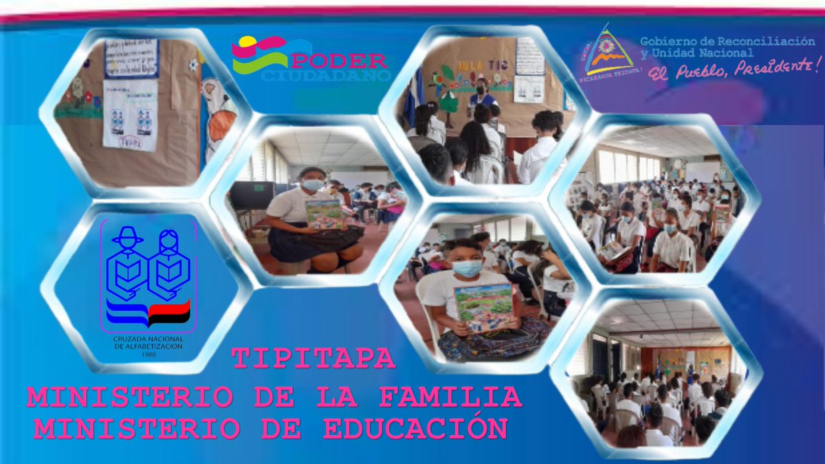 MifamManagua's tweet photo. Managua│ #Tipitapa
#PAMOR Ministerio de la Familia, Ministerio de Educación Realizamos Festival Cultural SocioEducativo Historias, Remembranzas Saludando Aniversario Cruzada Nacional de Alfabetización. Y TAMBIEN ENSEÑENLES A LEER.
#AmorAlaFamilia
#SeguimosCambiandoNicaragua https://t.co/p3SViHpGBB