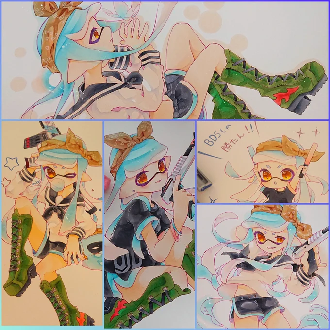 #今月描いた絵を晒そう 

時間無いって言ってたわりにはちまちま描いてたみたい🙄 