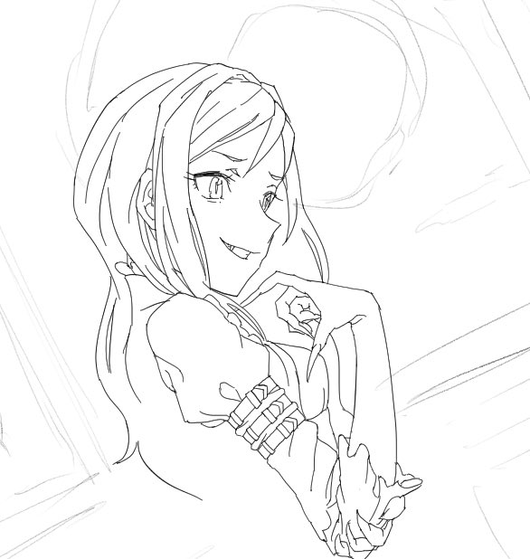 こういう表情描いてるときが一番楽しいまである 