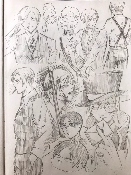 えミさんの落描きでノート1ページ埋めた💪🏻( ¨̮ 💪🏻) 