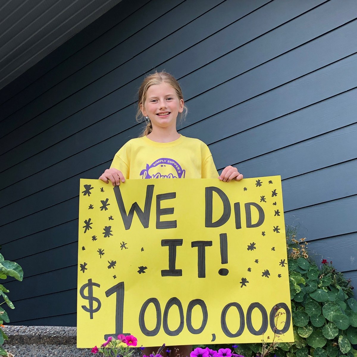 💜BREAKING LEMONY NEWS🍋
The goal was simple this year, “Squeeze our way to $1 million dollars” raised for @stollerykids.

As of minutes ago, our event achieved the $100,000 mark of dollars raised online, which, I am so excited to tell you…

SQUEEZED US OVER $1 MILLION DOLLARS!