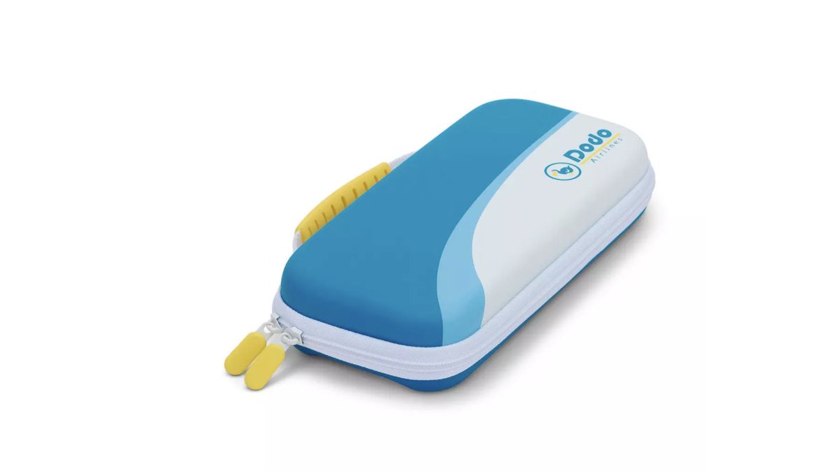 ACPocketNews's tweet photo. Animal Crossing: New Horizons - Dodo Airlines (Nintendo Switch &amp; Nintendo Switch Lite) Carrying Case, available for pre-order at GameStop! https://t.co/KZH11wLmxx #ad

Really neat carrying case, and has a foam-like accessory that can be used to hold a Nintendo Switch Lite system. https://t.co/Ni6UVdkg2x