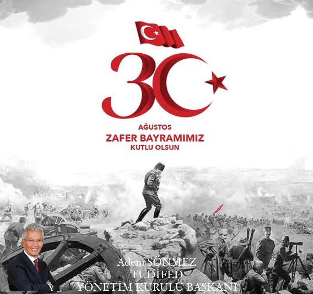 Ulusumuzun milli mücadele sürecindeki en büyük adımı; büyük taarruz zaferinin yıldönümünde, Mustafa Kemal Atatürk ve ordumuzun elde ettiği zaferi bir kez daha gururla kutluyoruz.