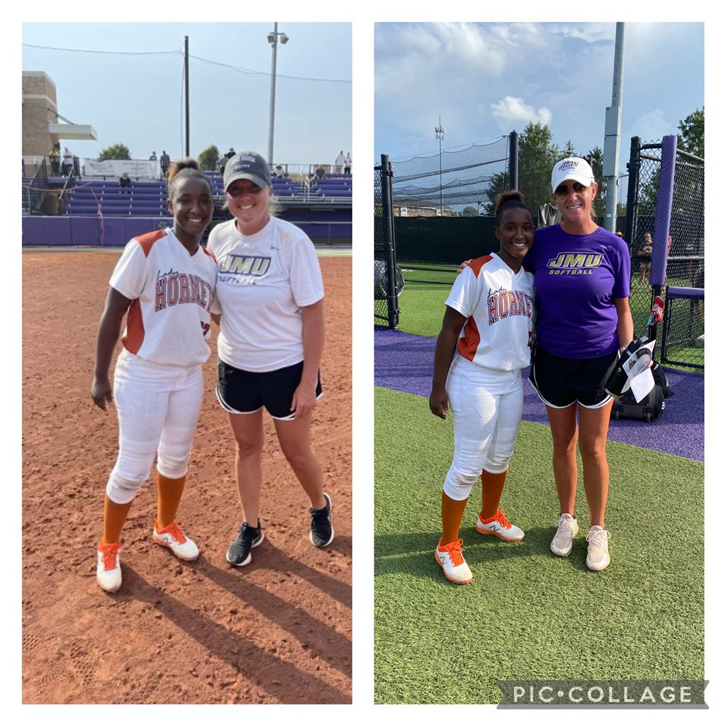 Diamondj_42's tweet photo. I had a blast at JMU’s Elite softball camp this weekend. Thank you @Coach_LaPorte, @libbymorris12 and the rest of the JMU Dukes for and awesome camp. @JMUSoftball @LadyHornets2024 https://t.co/PHsJQtM9S3