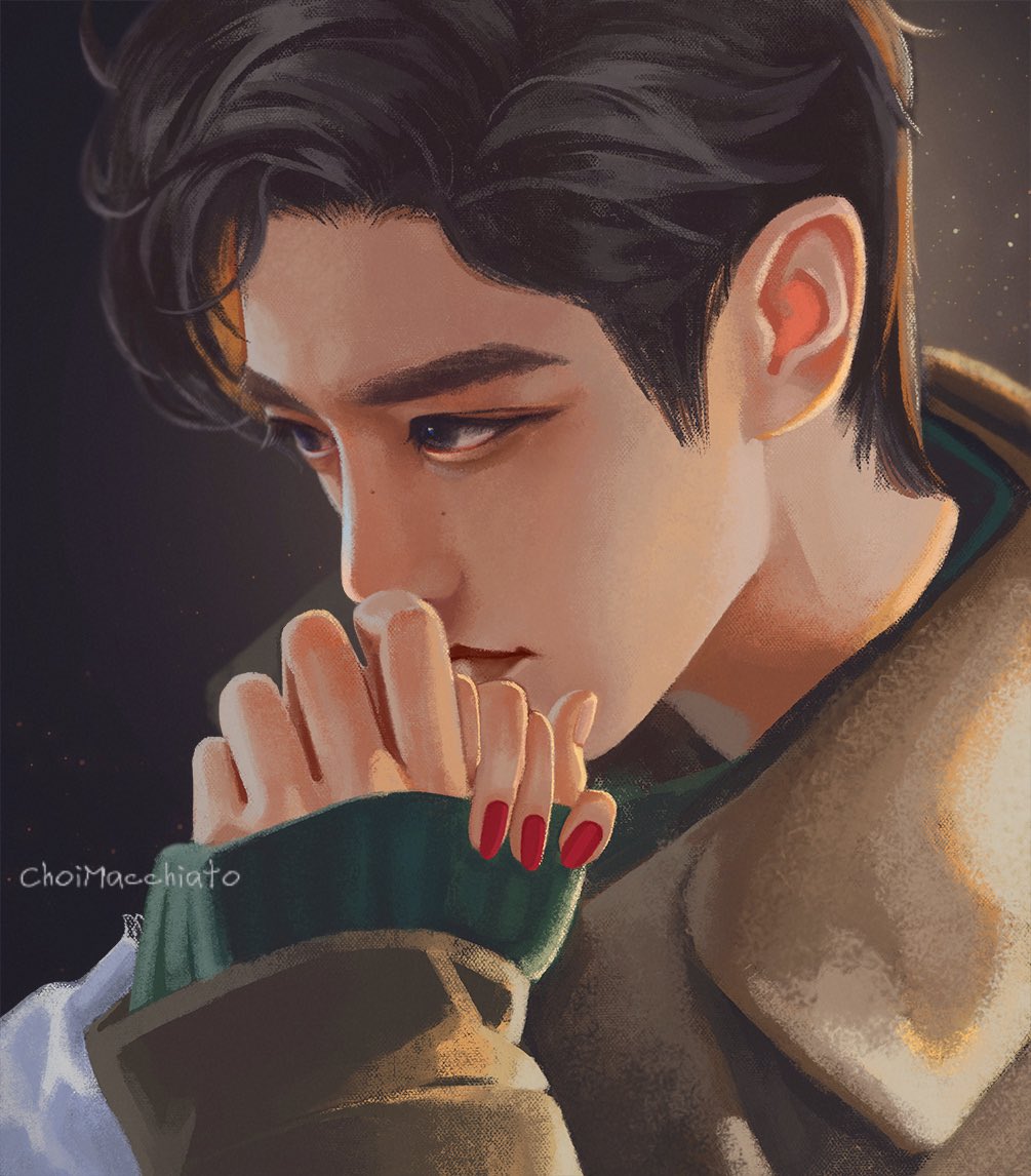 crimsonzhan's tweet photo. This fanart GAHHH XIAO ZHAN IS HOLDING YOUR HAND✨🥰💕🤤

brb painting my nails red 💅🏽 

Cr. ChoiMacchiato #XiaoZhan https://t.co/apjlVLBBAw