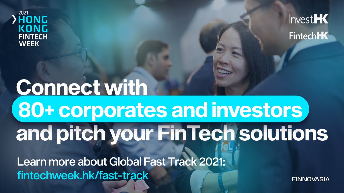 tenity_global's tweet photo. Post 1
Apply online now for your chance to connect with 80+ Corporates and Investors to scale in Hong Kong, Asia, and beyond via #GlobalFastTrack. B2B and B2C FinTech solutions welcomed. Apply today: https://t.co/P0YpVBI5fk
#HKFinTechWeek https://t.co/sE1FEgw8LN