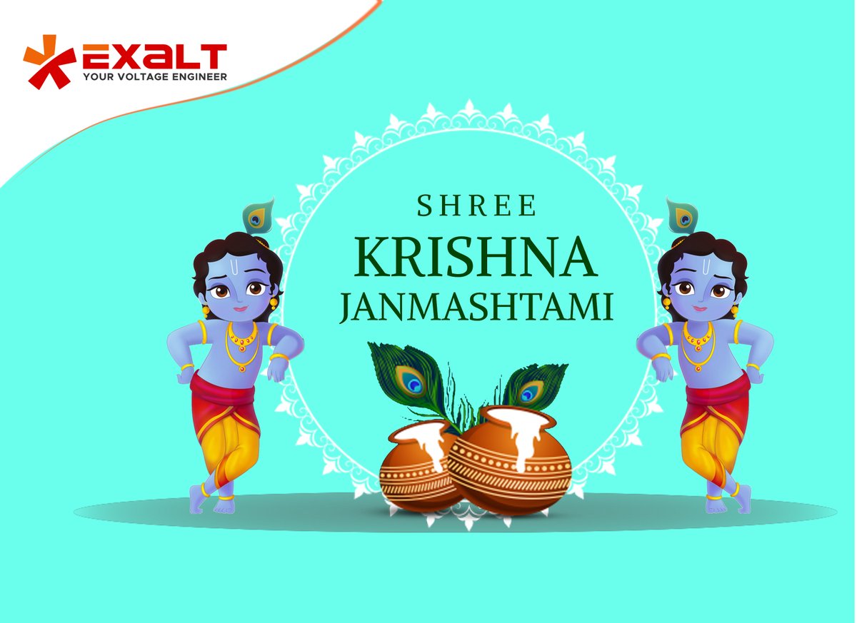 EnergyExalt's tweet photo. #ExaltEnergy wishes a very Happy Krishna Janmashtami to all.
#exalt #innovations #startups #voltagestabilizer #exaltenergy #Voltage https://t.co/MGpqlqVMHh