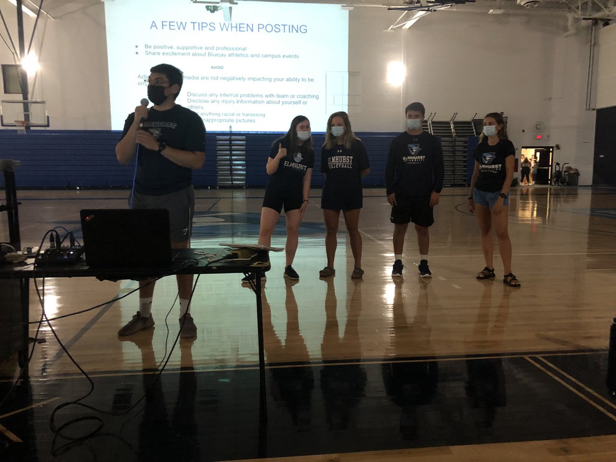 Elmhurst SAAC (@elmhurstu_saac) on Twitter photo It was great to introduce our new freshmen and transfers to SAAC at our New Student Orientation tonight! Thanks to the eboard and sport team reps for all their hard work tonight and days leading up to this event! <a href="/ElmhurstBluejay/">Elmhurst University Athletics</a> <a href="/elmhurstu_saac/">Elmhurst SAAC</a> It was great to introduce our new freshmen and transfers to SAAC at our New Student Orientation tonight! Thanks to the eboard and sport team reps for all their hard work tonight and days leading up to this event! <a href="/ElmhurstBluejay/">Elmhurst University Athletics</a> <a href="/elmhurstu_saac/">Elmhurst SAAC</a>