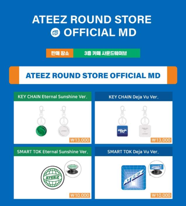 enjoywithkorea's tweet photo. 【購入代行】#ATEEZ「ZERO:FEVER Part.3」
#ROUNDSTORE 公式グッズ+カフェイベント
🍀期間:9/1(水)~9/19(日)
🍀場所:合井SOUNDWAVE
MD SET購入で単独フォト1枚❣️
メンバー選択可能😍
サイン入りコースターがもらえる
カフェイベントも同時開催!
#韓国 #代行
ご予約は🔽
https://t.co/L9SjqWwi0f https://t.co/dQmS45jd86