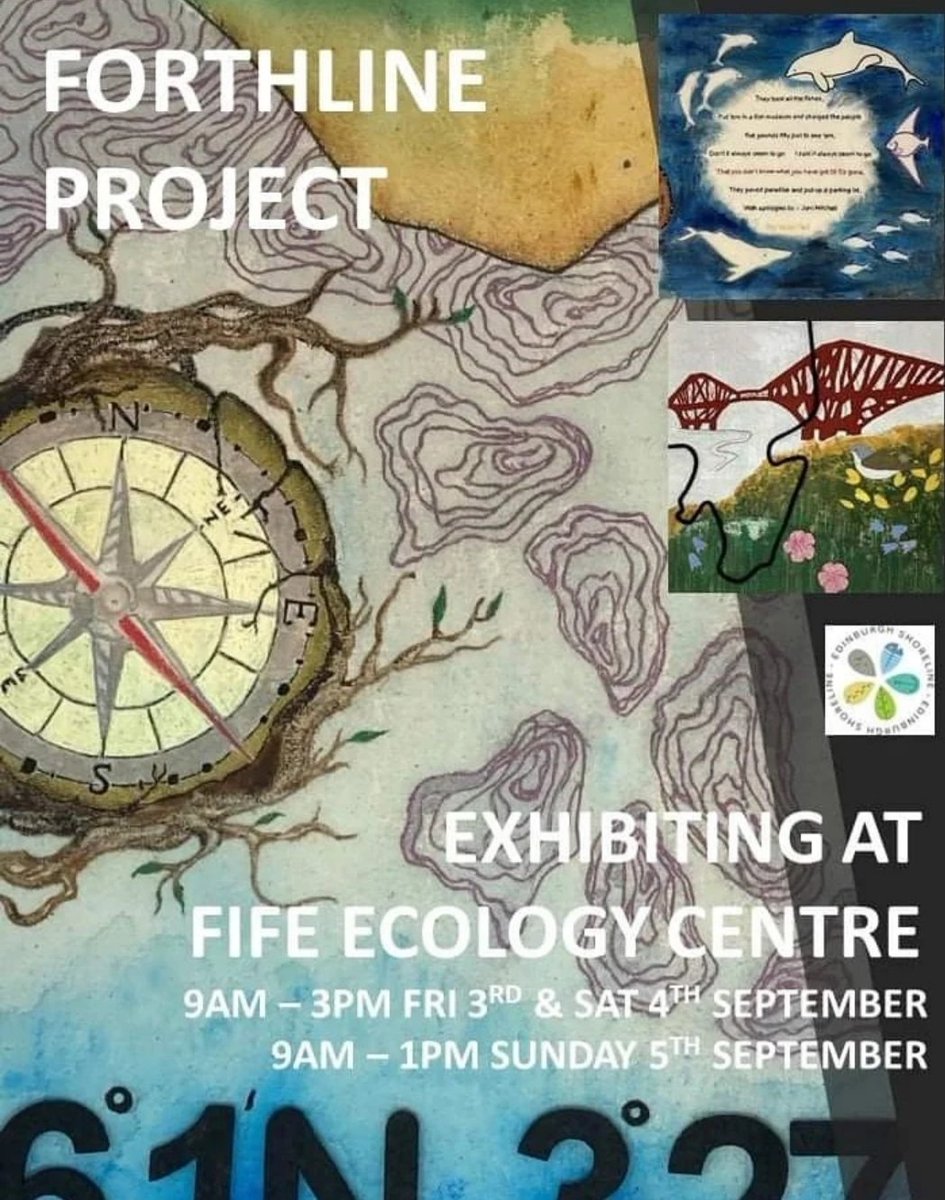 Also next weekend @EdinburghShore1 The Forthline Project will be exhibited at The Eccology Center, Kinghorn. Another wonderful reason to visit Fife next weekend!