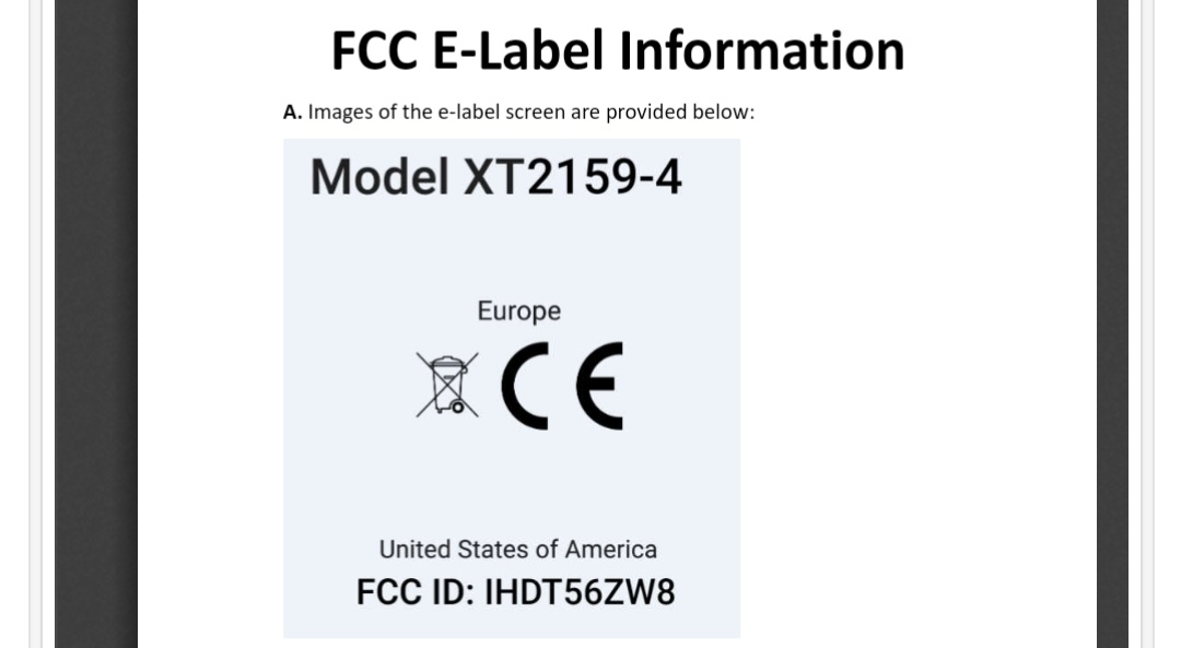 simransingh931's tweet photo. Motorola XT2159-4 and XT2159-5 marks presence on FCC. It is spotted in 4+64 GB single and dual SIM. Both the smartphones couple JK50 battery and MC-10x series battery adapter.
#motorola #fcc #jk50 #android https://t.co/wGkckG2ye6