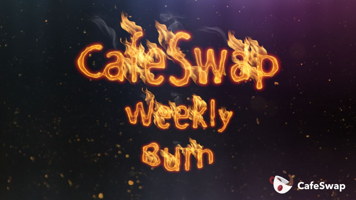 CafeSwapFinance's tweet photo. #Cafeswap Weekly 🔥🔥

We have burned 12,538 $BREW worth $10,000 collected from dev fees and staking pool fees to keep our #cafe #Hot.

Burn Proofs 

Dev Fees Burn: https://t.co/pRr1RPZiEr

Staking Fees Burn: https://t.co/wx2EjEvGtG

#Cafeswap #BSC #YieldFarming #CafeDEX https://t.co/Jx3ci9IH4v