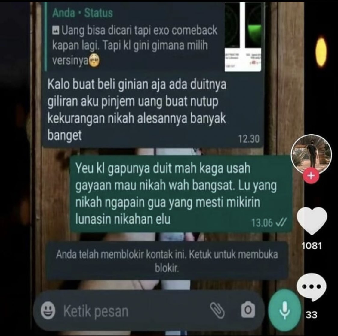 Dis! mentalnya langsung goyah tuh yg mau minjem duit