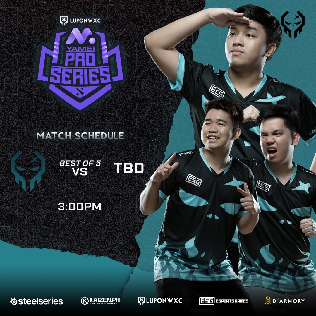 ExecrationGG's tweet photo. Grand finals na mamaya sa Yamei Pro Series | LuponWXC , ang mananalo sa labang ng ๐ต๐ญGround Zero vs ๐น๐ญMY ang aming magiging kalaban, ABANGAN!๐ค๐
#ExeShot #LuponWXC #EsportsGames
#SteelSeries #KaizenPH #DArmory https://t.co/sv0xoKtb0k