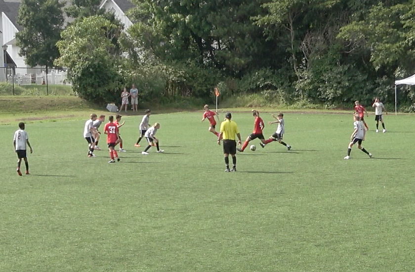 08bRed's tweet photo. Brandon's shot. 1st goal of the game vs Richmond Strikers. #ReptheRed #loudounsc #loudoun08bred #08bred https://t.co/uMlsL2PxEp