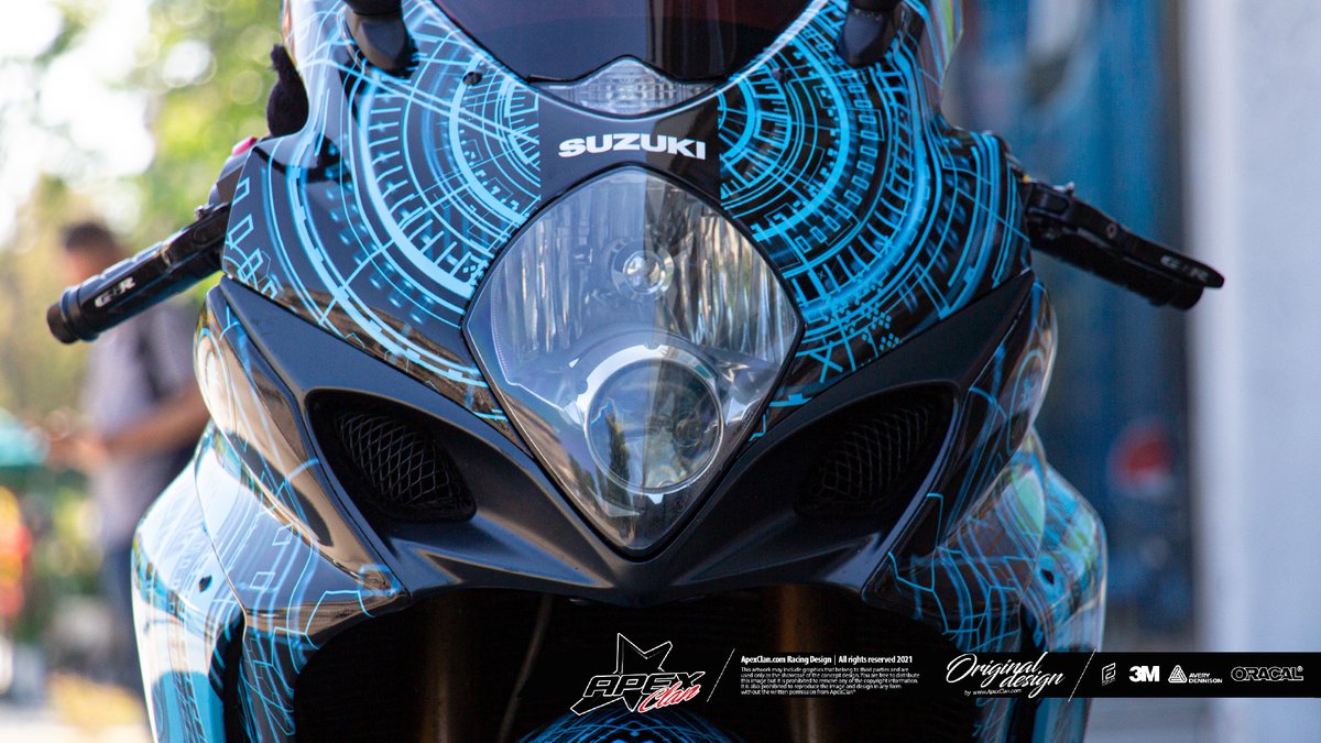 ApexClanDesign's tweet photo. The idea for the theme that turned into the FULLWRAP project called "IQ" was born a few years ago. Currently, it has been adapted to a specific make and model, SUZUKI GSXR1000 K8, engaging all possible surfaces for wrapping, including the frame.
https://t.co/rKo312zt90 https://t.co/6YD8gMxiVx