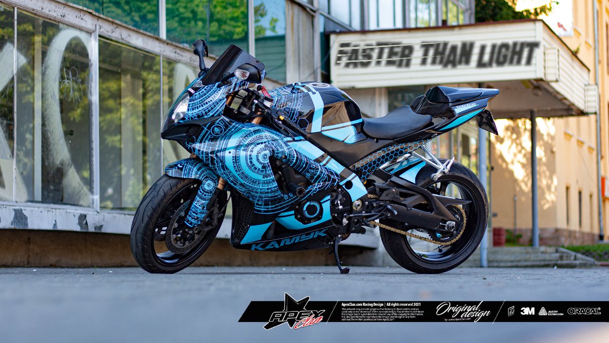 ApexClanDesign's tweet photo. The idea for the theme that turned into the FULLWRAP project called "IQ" was born a few years ago. Currently, it has been adapted to a specific make and model, SUZUKI GSXR1000 K8, engaging all possible surfaces for wrapping, including the frame.
https://t.co/rKo312zt90 https://t.co/6YD8gMxiVx