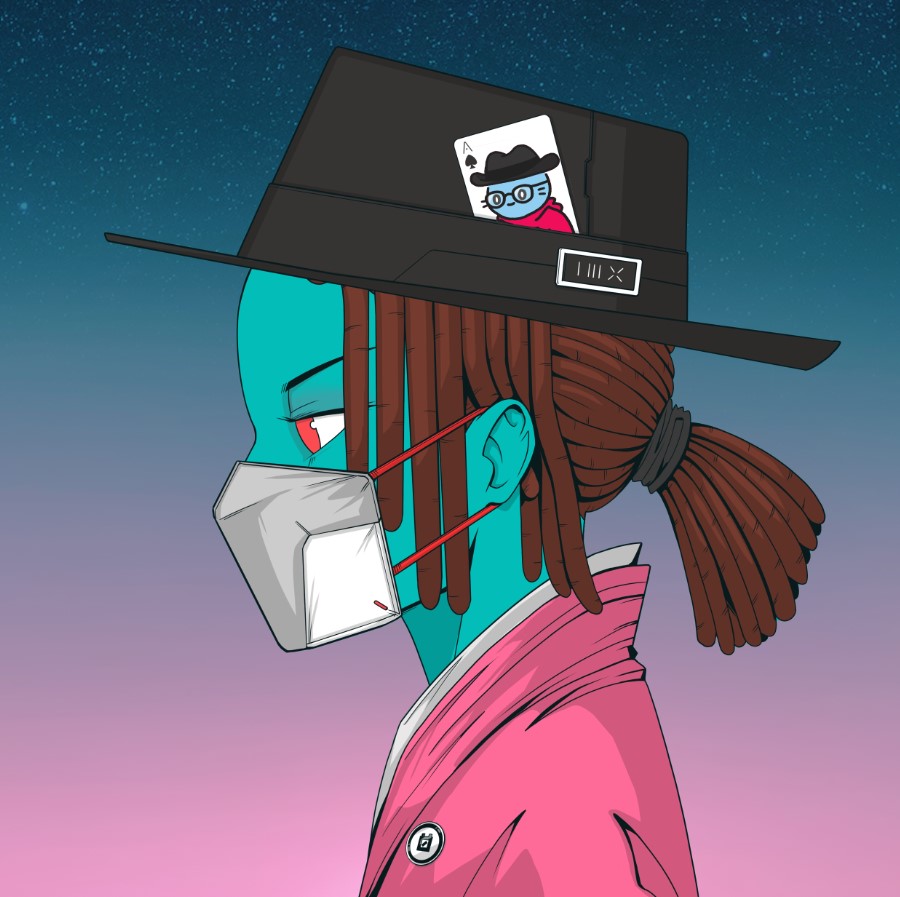 6:00 AM here, I was working when I suddenly told to myself "I love @coolcatsnft and <a href="/0n1Force/">ONI FORCE</a> but how can I put them together in a pfp", so I customized it a bit more 👀