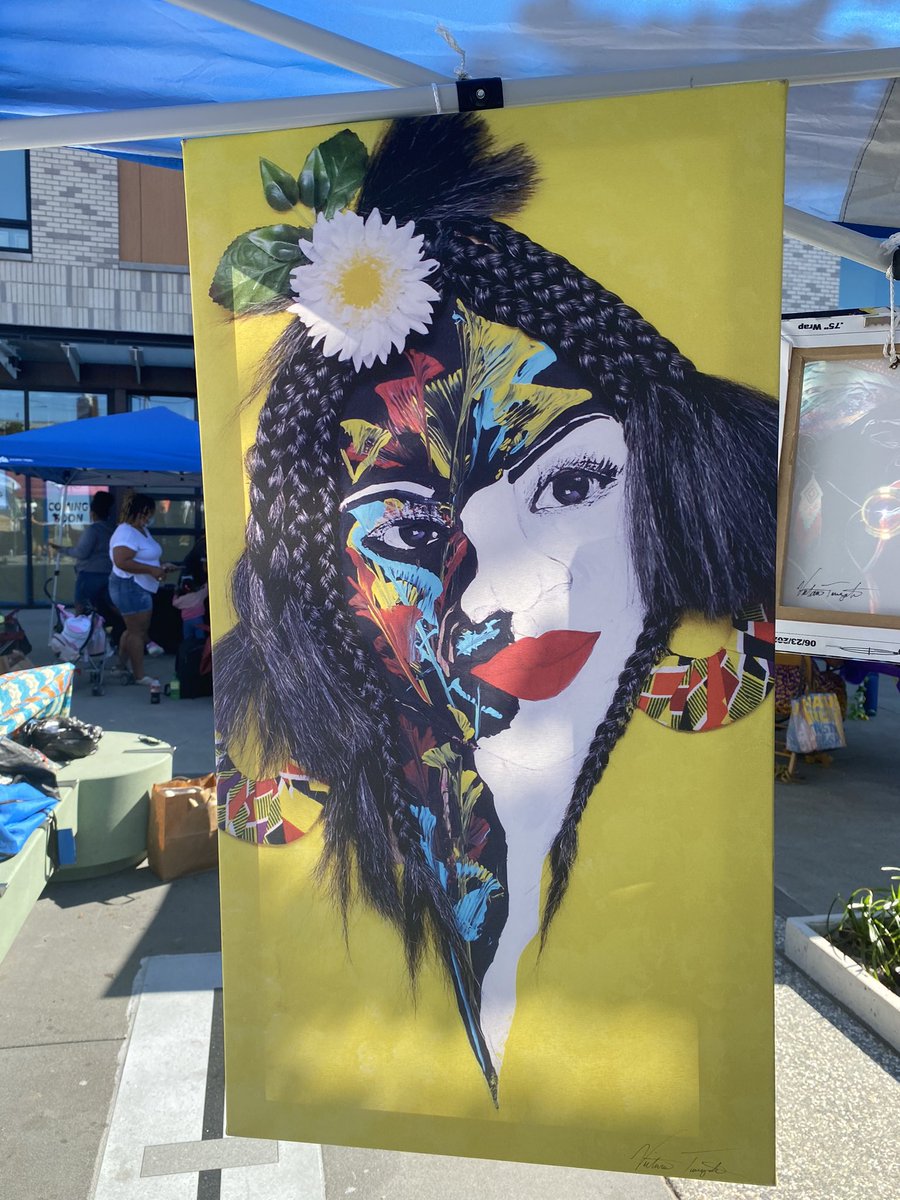 OutsideThinc's tweet photo. Here is just SOME of the talented artists we got to connect with today. 

Seattle’s black artist community is so special and we are glad to be able to document it. 

😍🎨❤️

#BuildAfricatown #TheCreativeWay #seattle #BLACKARTIST https://t.co/aPxK4UEWs1