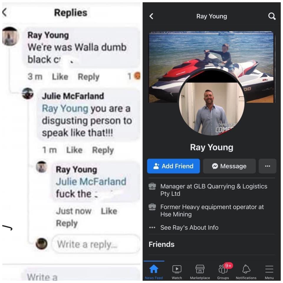 KRUDLER62's tweet photo. This piece of trash needs to be made famous for all the wrong reasons and hopefully someone knows where he works that they can be made aware that they have a racist piece of crap working for their company. #RayYoung #RacismStopsWithMe #racismisnotanopinion https://t.co/nNOwdk5Lfz
