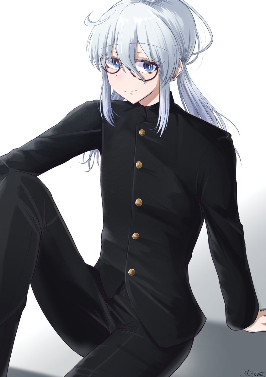 女慈那くん加筆 学ランが雑過ぎたの書き加え T Co Iv594 マンメ のイラスト