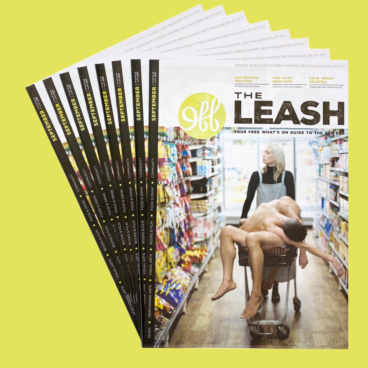 The September edition of #otlmag has hit the streets 🥳

This month’s cover is a bit of an attention grabber! It's a promo shot from GUTS Dance's latest work, Value for Money, to make a song and dance about this year’s NT Performing Arts Awards. Nominations are now open!