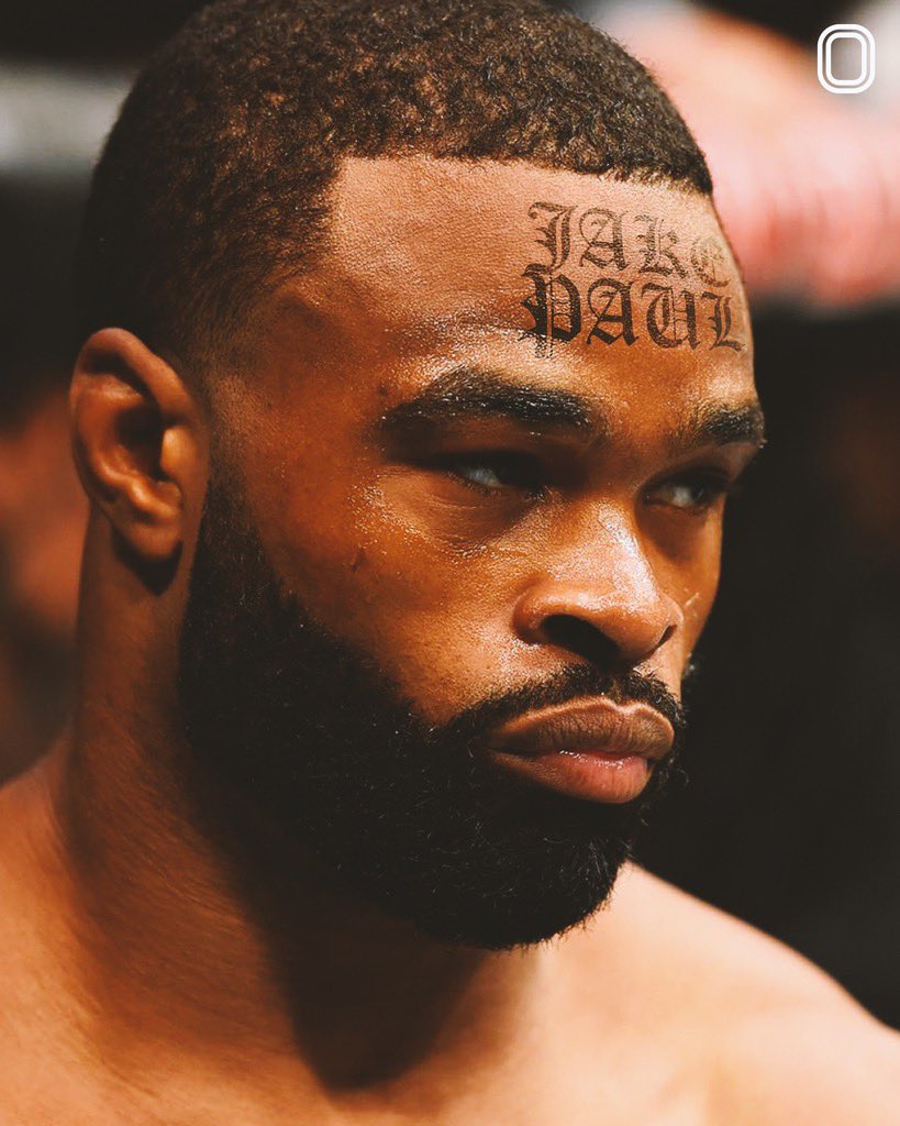 overtime's tweet photo. Woodley agreed on getting “I love Jake Paul” tattoo for a REMATCH 🤯 https://t.co/4cAg0RZX6j