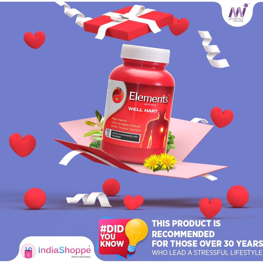 IndiaShoppe's tweet photo. Stay light-hearted with Elements Wellness Well Hart!
#elementswellness #wellhart #cardiohealth #controlcholestrol #tryglicerides https://t.co/bjAiGBiQLg