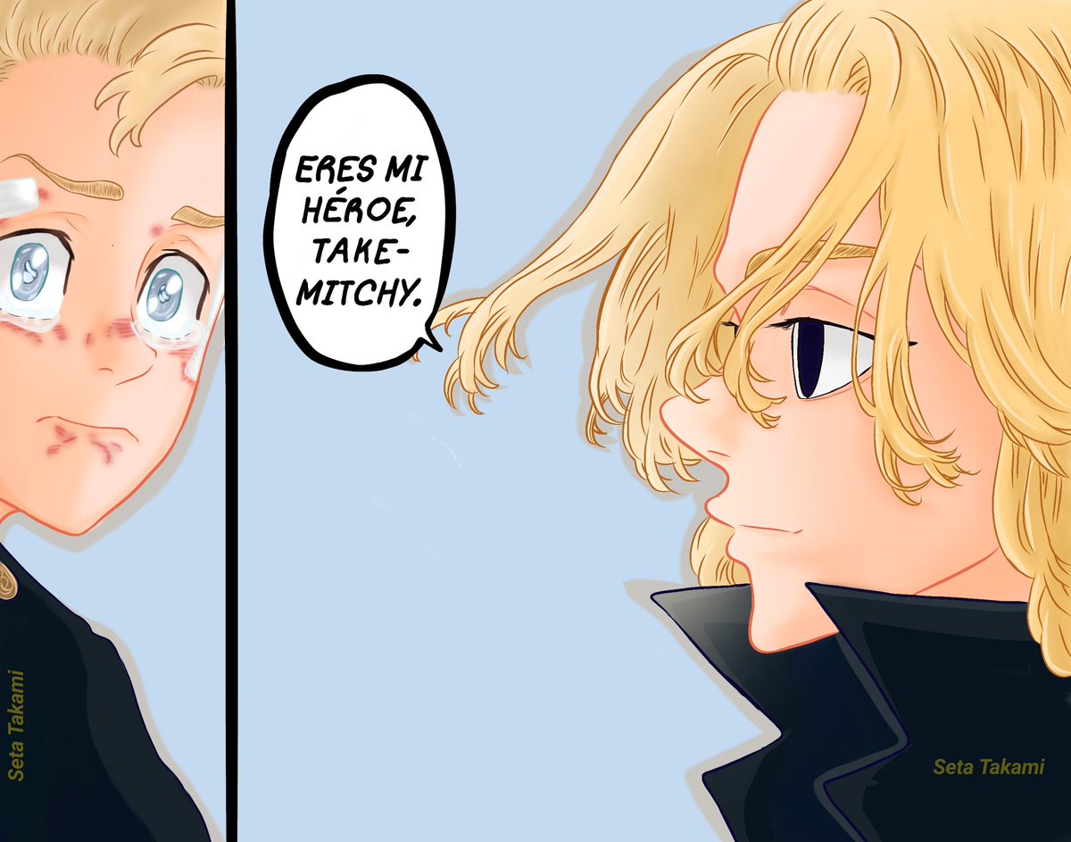 SetaTakami's tweet photo. "Eres mi héroe Takemichi."
Otro panel de TR porque este panel me genera mucho sentimiento, ojalá les guste  bsos
#東京卍FA #TokyoRevengers https://t.co/mhwzGBaVoi