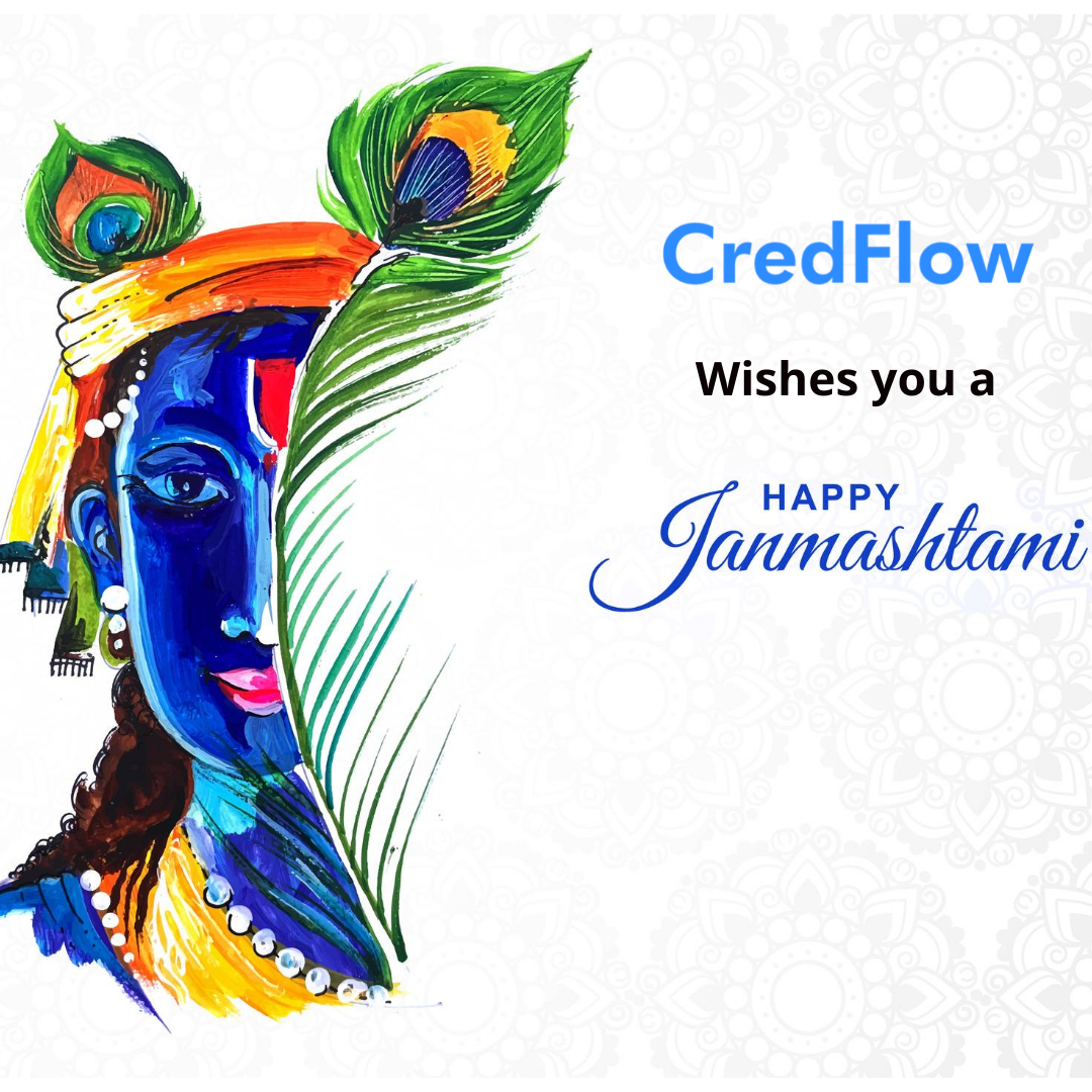 credflowapp's tweet photo. Let the day of Krishnashtami ignite benevolent spirits in you and dispel the darkness of ignorance. May you be blessed with divine protection. 
 
#CredFlow Wishes Everyone a very happy #Janmashtami. https://t.co/uPFum3Xb5n