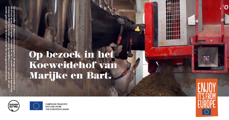 zuivelduurzaam's tweet photo. Het culinaire tv-magazine 'In de mix' trok naar het Koeweidehof van Marijke en Bart. Om er alles te weten over duurzame #zuivelproducten. Check de video! #SustainableDairyEU