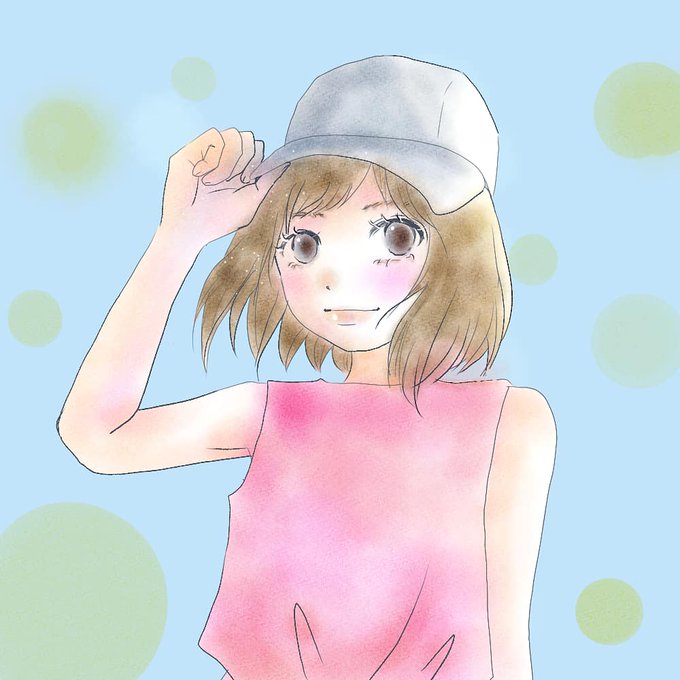 キャップ女子のtwitterイラスト検索結果