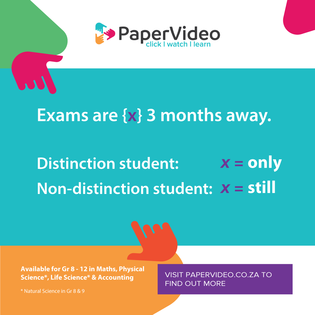 PaperVideoZA's tweet photo. If you need help getting to the finishing line with flying colours, @PaperVideoZA has your back.🧑‍🏫
Visit https://t.co/rs2XkzjIBl to sign up and get started! 

#Matric #matriculants #examprep #examtime #trialexams #videosolutions #examstudy #exams https://t.co/oJrF17S6L8