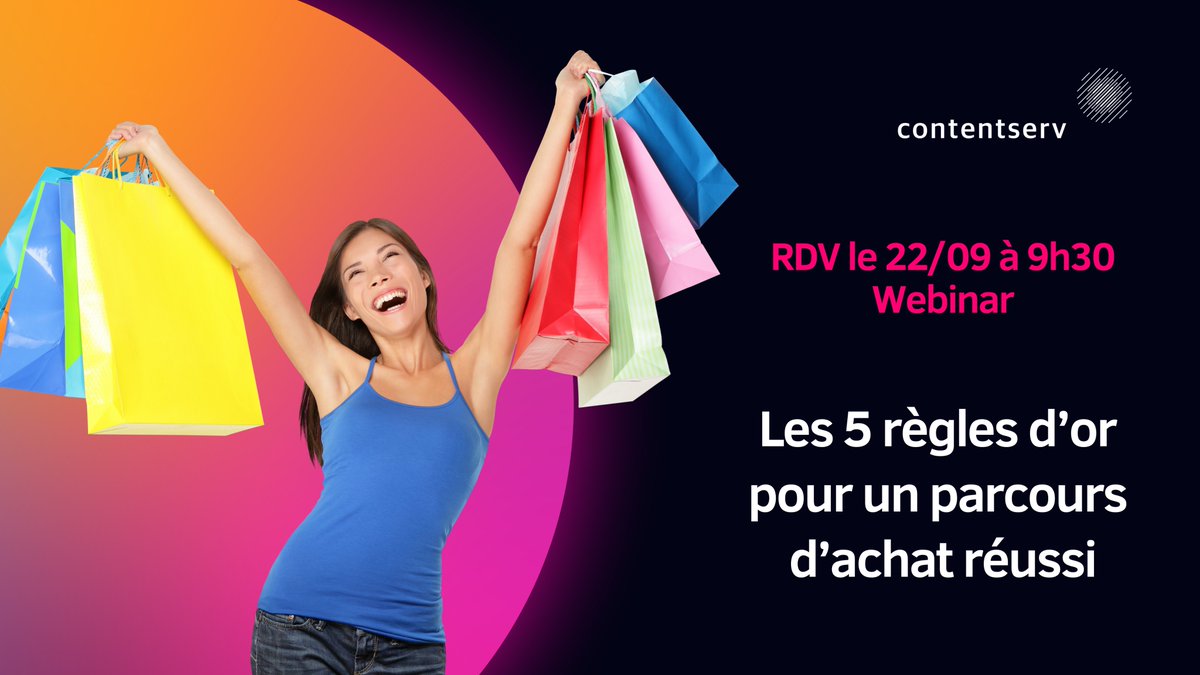 Rendez le 22/09 à 9h30 pour découvrir les 5 #règles d'or qui vous permettront de créer un parcours d'#achat clair, complet et réussi. Inscrivez-vous 👇
webikeo.fr/webinar/les-5-…