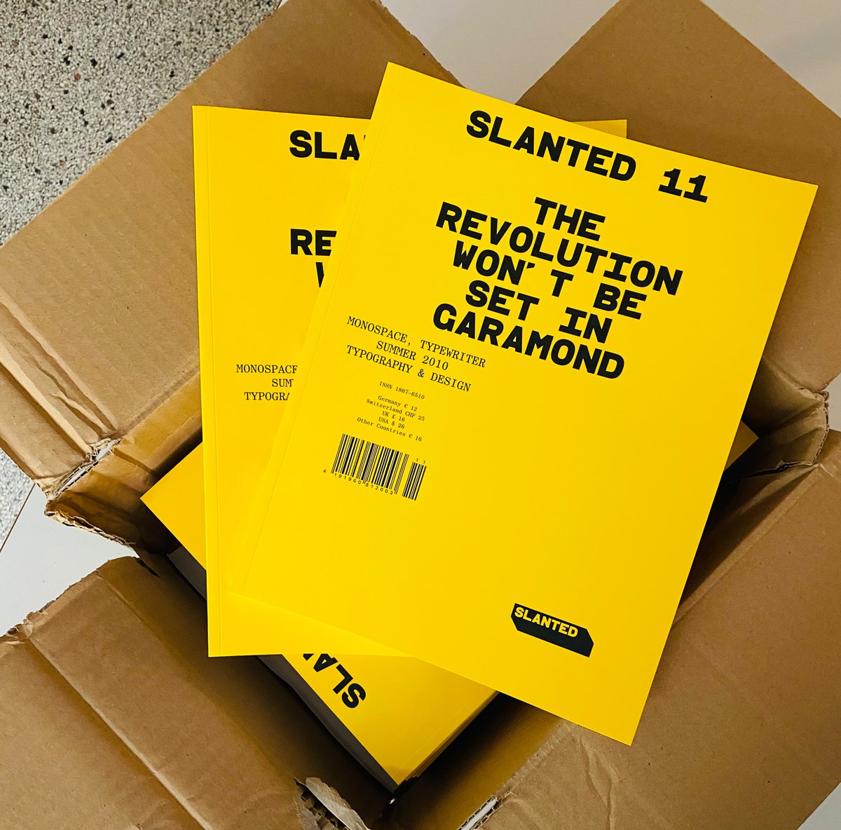 slanted_blog's tweet image. Look what we’ve found: The very last 10 copies of Slanted Magazine #11 – #Monospace #Typewriter now available in our shop as long as stock lasts: slanted.de/product/slante… #collectorsitem #lastcopies #slantedmagazine #therevolutionwontbesetingaramond