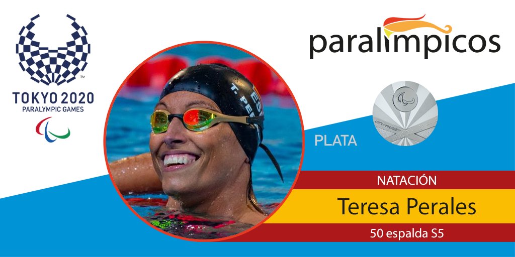 Creatividad con la foto de Teresa y la medalla de plata