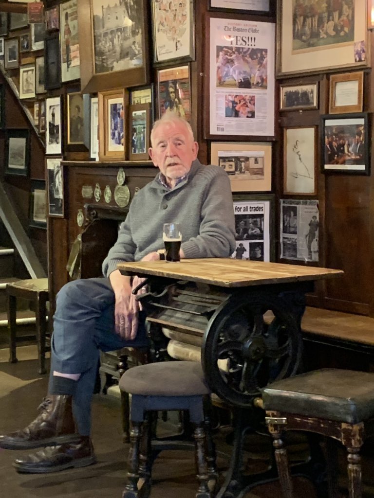 One of London’s finest landlords. Kevin Moran, Nags Head, Kinnerton Street.